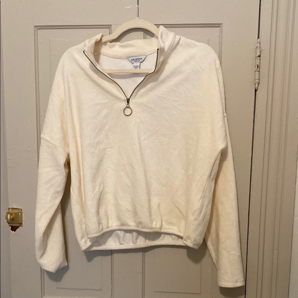 Arizona Jean Company Cream Cowl Neck Sweater